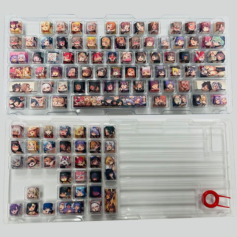 Bộ 108 Nút Bàn Phím Cơ OEM In Hình Anime Dễ Thương