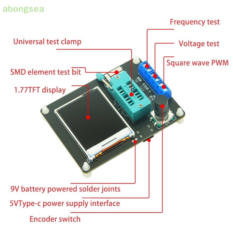 Thiết Bị Kiểm Tra Tần Số Điện Trở ESR GM328A Màn Hình LCD