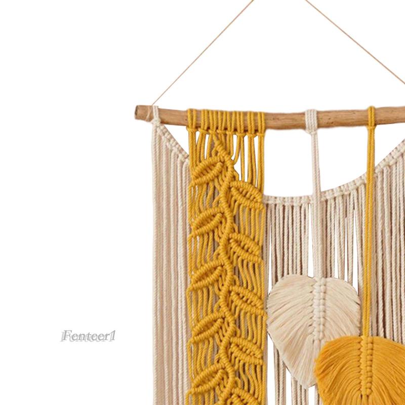 1] Macrame Treo Tường Dạng Tua Rua Bền Bỉ Trang Trí Phòng Ăn / Tiệc Cưới