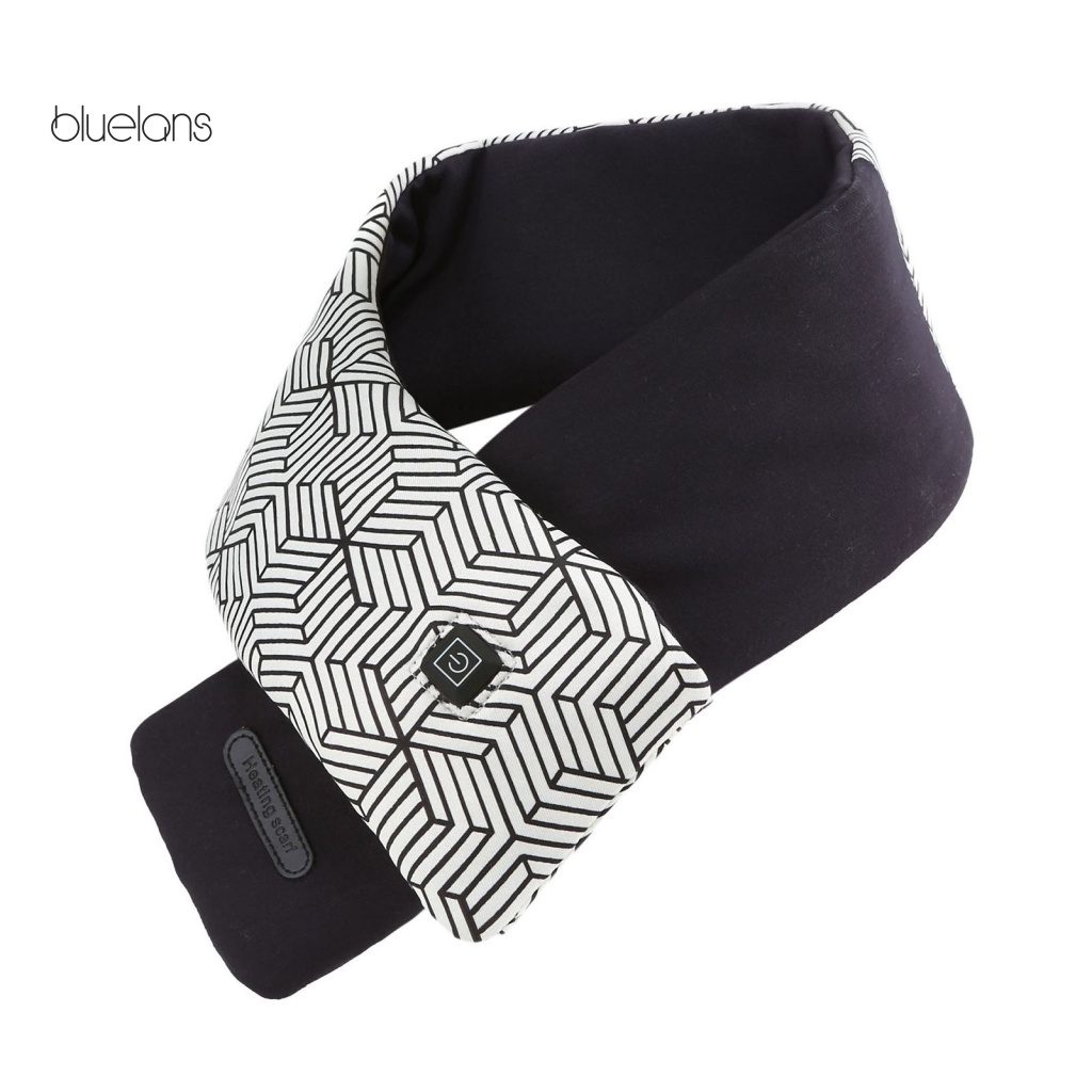 Bluelans Khăn Choàng Cổ / Vai 3 Cấp Độ Bằng Điện Sạc USB Chống Gió Mềm Mại Giữ Ấm Giảm Đau Nhanh Có Thể Giặt Được Dùng Hàng Ngày