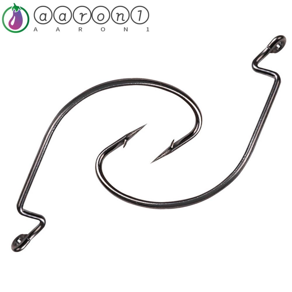 AARON1 Móc Câu Cá Mềm Bằng Thép Carbon Chất Lượng Cao # 6 # - 5 / 0