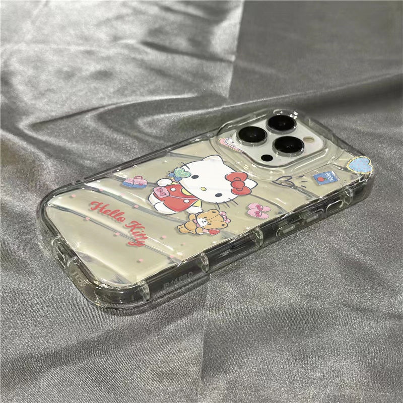 Ốp Điện Thoại Mềm Trong Suốt In Hình Gấu Hoạt Hình Dễ Thương Cho Iphone 7iphone14promax / 8 11 / xr / 1312