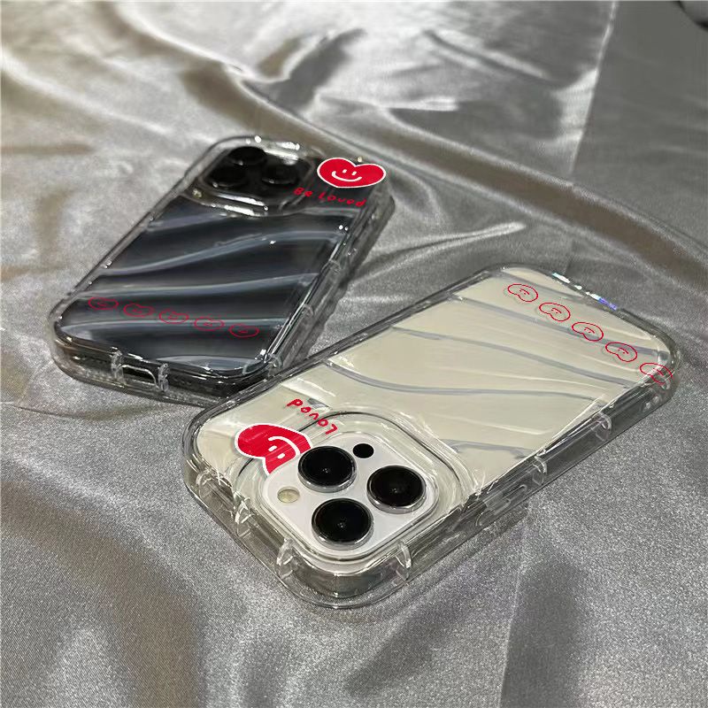 Ốp Điện Thoại Mềm Trong Suốt Họa Tiết Mặt Cười / Trái Tim Dễ Thương Cho Iphone 14Promax 7 1312 8 Xr Plus 11