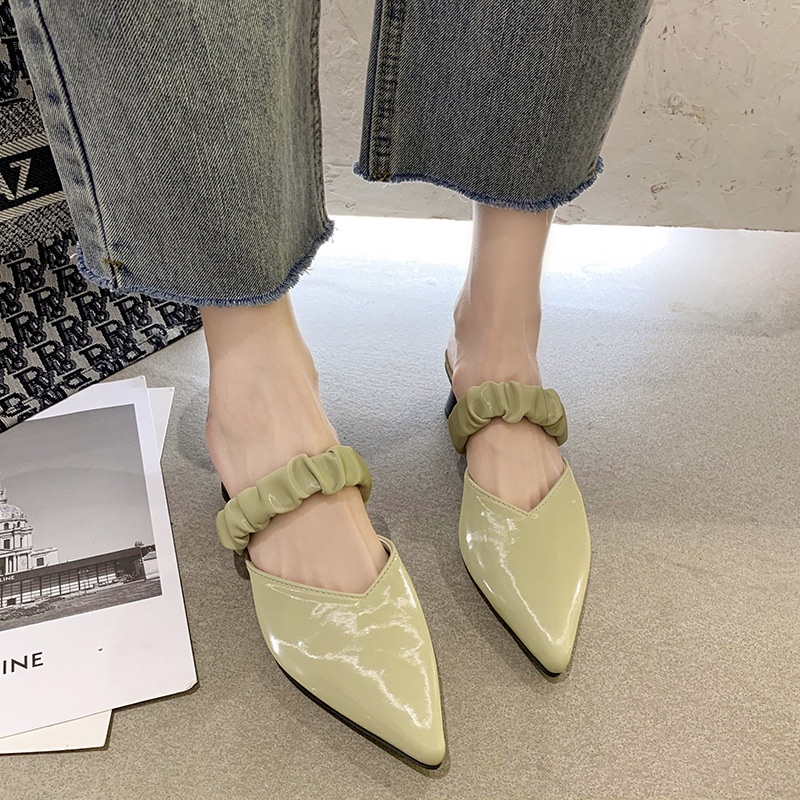 Dép Cao Gót Mũi Nhọn Thời Trang Pháp Sang Trọng Dành Cho Nữ 02639