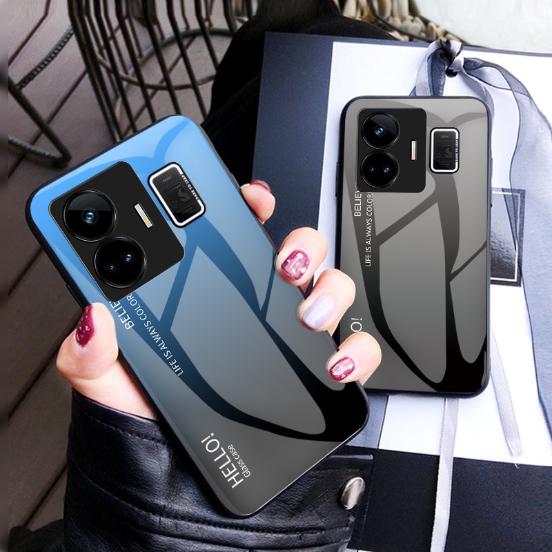 Ốp Điện Thoại Kính Cường Lực Màu gradient Chống Sốc Cho realme gt3 5g 240w 2023 realmegt3 gt 3 neo5 