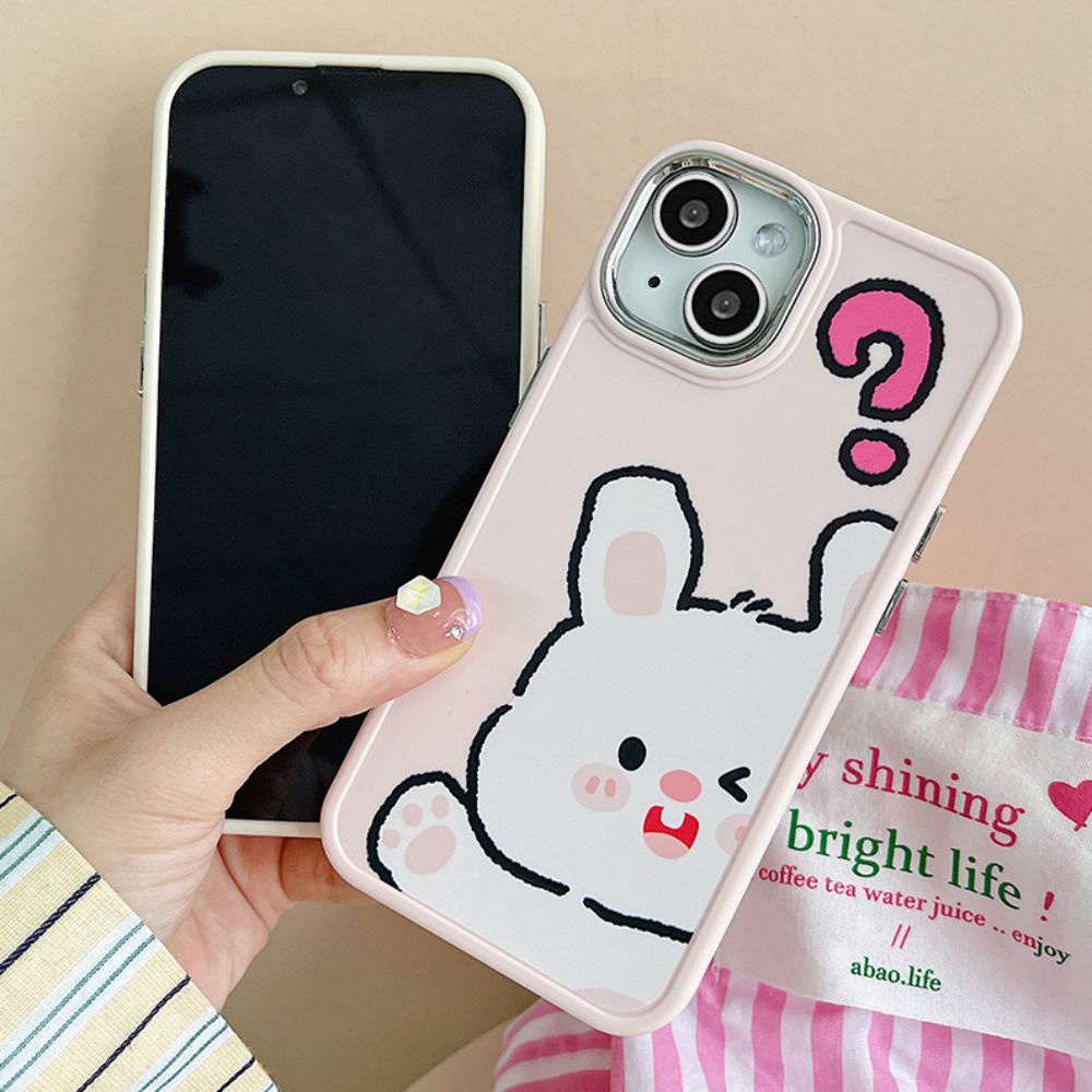 Ốp Điện Thoại TPU Dẻo Họa Tiết Hoạt Hình Chú Thỏ / Cún Cưng Dễ Thương Chống Sốc Cho IPhone 11 12 13 14 Pro Max