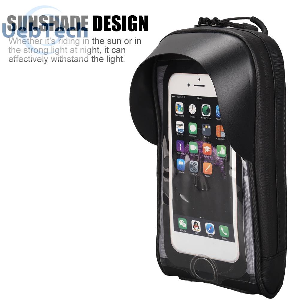 Túi Đựng Điện Thoại Hai Mặt Cảm Ứng Màn Hình 1.5L Gắn Khung Trước Xe Đạp