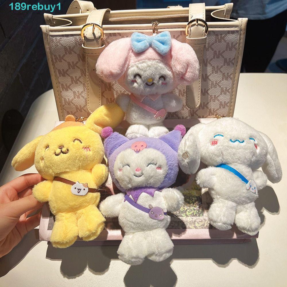 REBUY1 Móc Chìa Khóa Mềm Mại Hình Nhân Vật Anime Kuromi My Melody Cinnamoroll Kuromi Nhiều Màu Sắc Vui Nhộn Dành Cho Trẻ Em