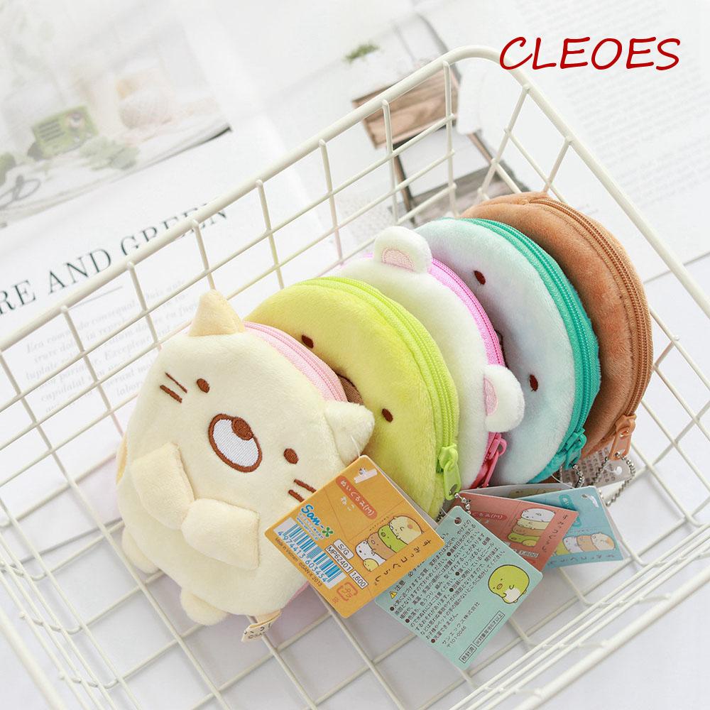 CLEOES Túi Đựng Tai Nghe / Dây Cáp Sạc USB Hình Sumikko Gurashi / Mèo / Vịt Hoạt Hình Nhật Bản Đáng Yêu