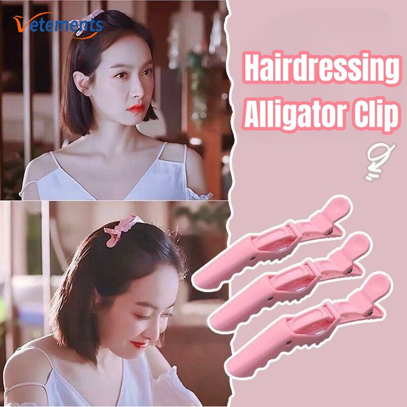 Kẹp Tóc Mỏ Vịt Bằng Nhựa Nhiều Màu Sắc Chuyên Nghiệp Cho Salon