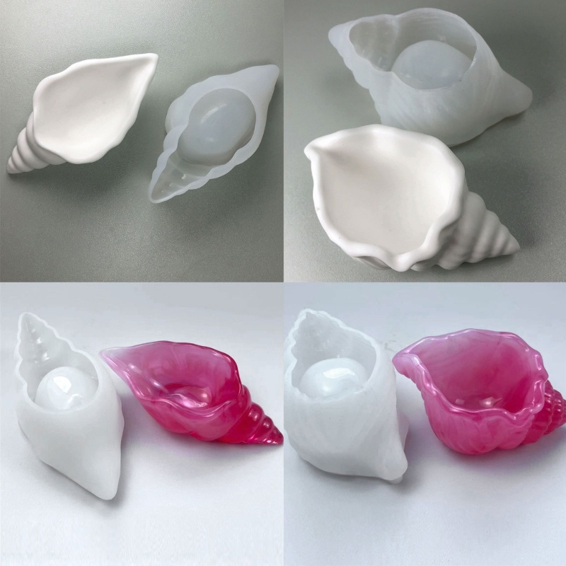 Khuôn Silicone Hình Ốc Sên / Vỏ Sò Độc Đáo Làm Đồ Thủ Công DIY