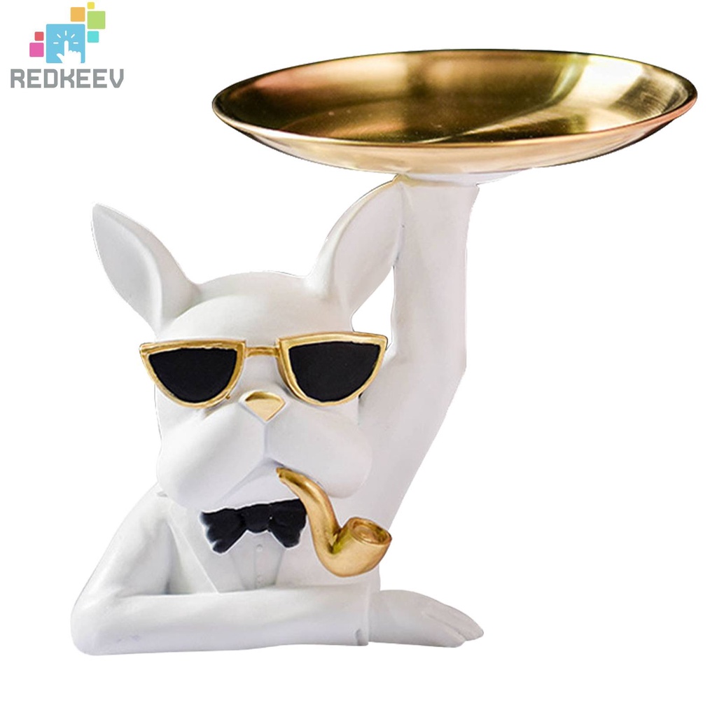 Tượng Chó Bull Bằng Nhựa Resin Trang Trí Lối Vào Chìa Khóa