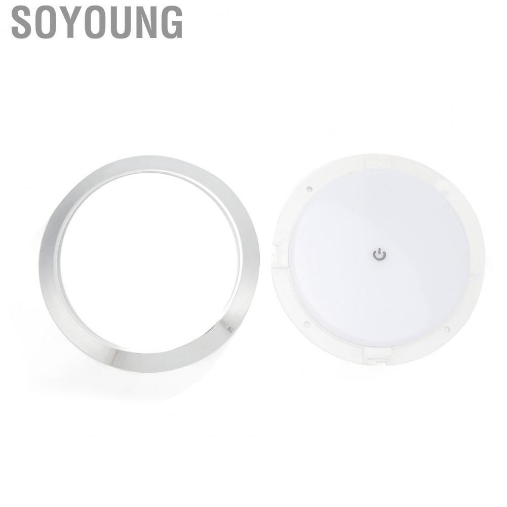Soyoung 7in RV Touch Reading Light Ceiling Dome Energy Saving  Interior Lamp Panel Aisle Lights for Yachts