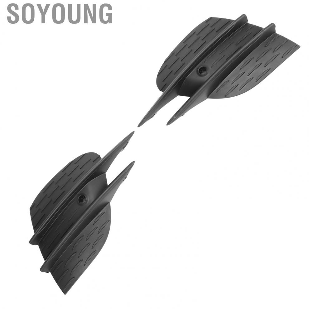 Soyoung Fog Light Frame  2138858904 Front Bumper Lower Right Grille Cover Trim Perfect Fit Shockproof Durable for E‑Class W213 AMG Line 2020‑2023 Facelift
