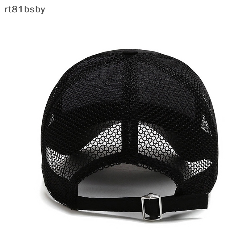 Mũ Lưỡi Trai Màu Trơn Phối Lưới Thoáng Khí Thời Trang Mùa Hè Cho Nam