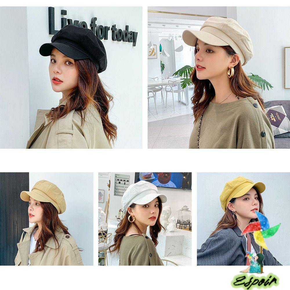 ESPO Mũ Beret Phong Cách Đường Phố Cá Tính Cho Nữ