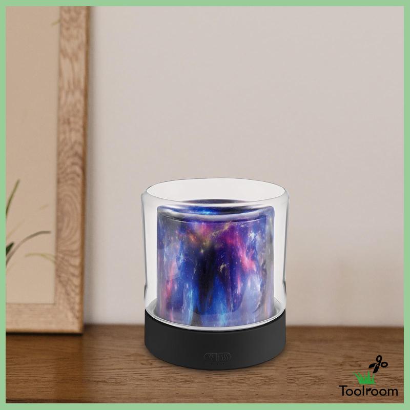 Máy Phun Sương Tạo Ẩm Hình Ngọn Lửa Nhiều Màu Có Hẹn Giờ