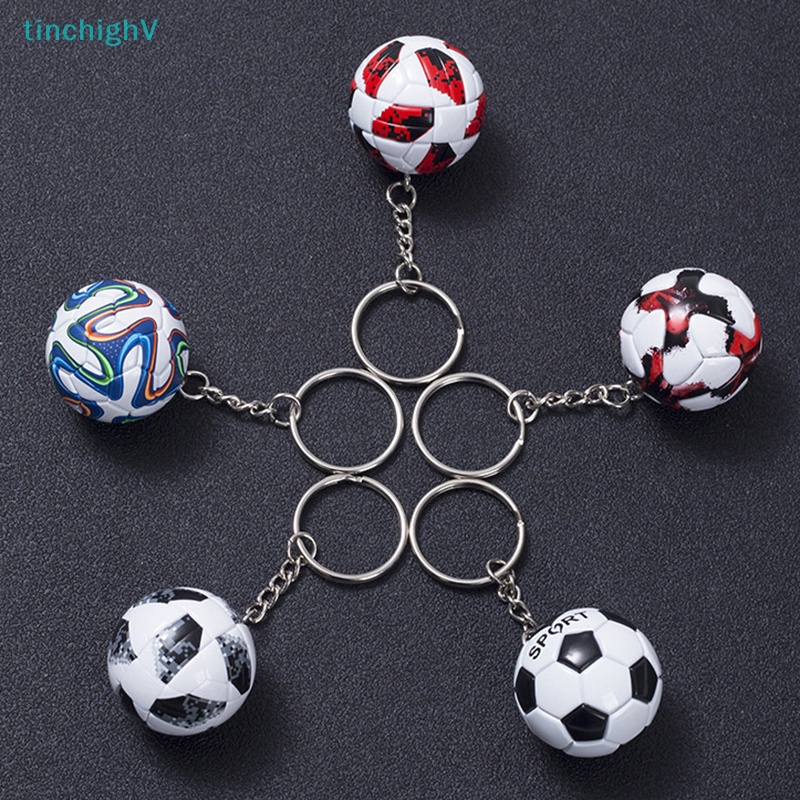 Móc Khóa Da PU Hình Quả Bóng Đá Thời Trang Dành Cho Nam Và Nữ
