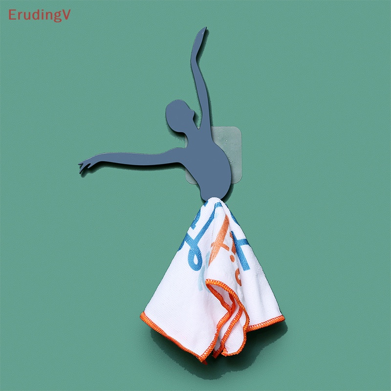 [ErudingV] Móc Treo Khăn Tắm / Khăn Múa Ba Lê Chống Trượt Không Cần Khoan Tường Nghệ Thuật [Mới]