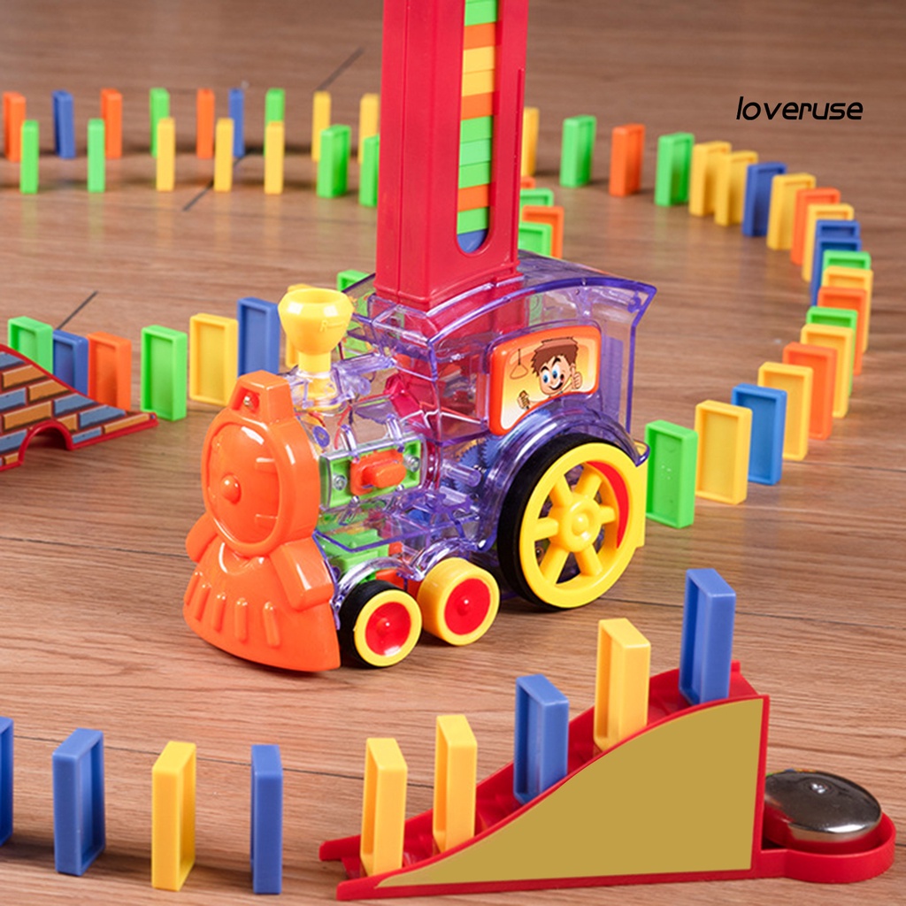 1 Bộ Đồ Chơi Xe Lửa Domino Phát Triển Trí Tuệ Cho Bé