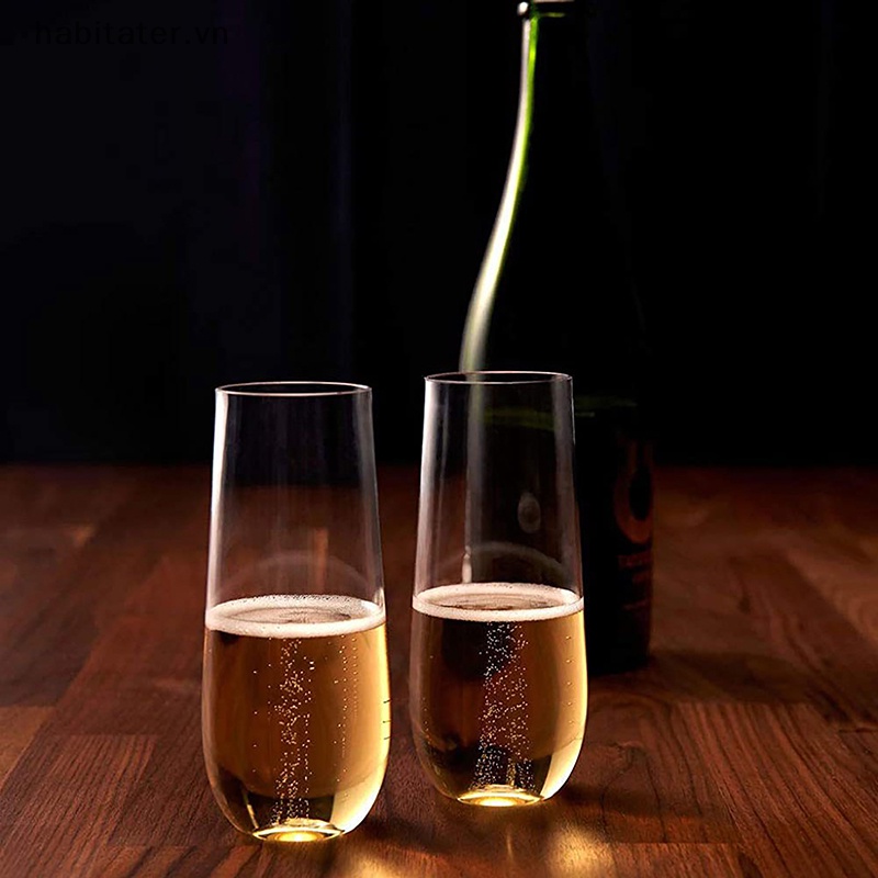 1 Ly Thủy Tinh Uống Rượu Bằng Nhựa Trong Suốt Chống Vỡ Có Thể Tái Sử Dụng