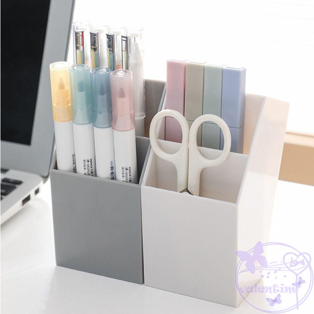 Hộp Đựng Cọ Trang Điểm Bằng Nhựa Sức Chứa Lớn Đa Năng Phong Cách Hàn Quốc
