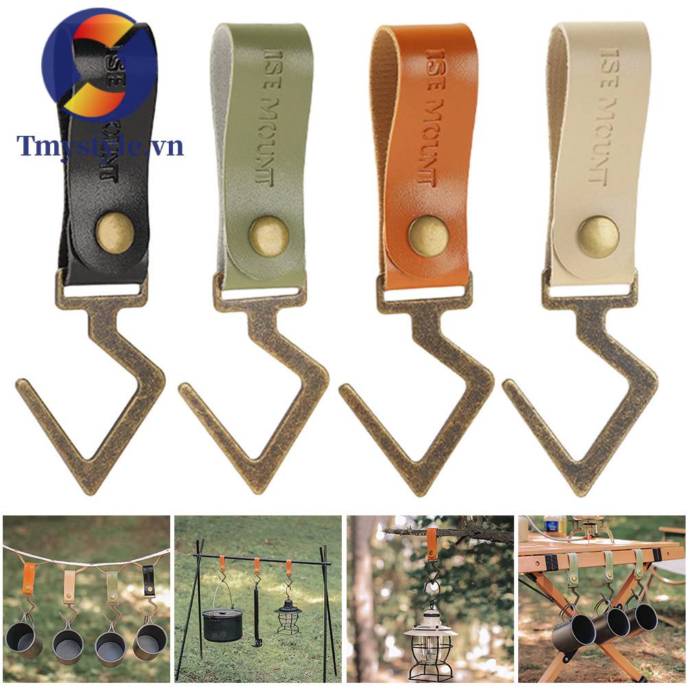 Móc Treo Đồ Bằng Da PU Đa Năng Tiện Dụng Khi Đi Cắm Trại