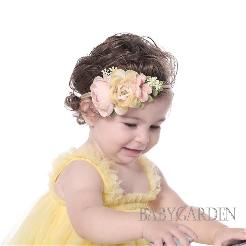 Băng Đô Co Giãn Đính Hoa Thời Trang Dành Cho Bé Gái