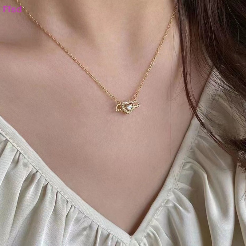 {Ffsd} Vòng cổ Vàng Zircon Thanh Lịch Thời Trang Mới Phù Hợp Làm Quà Cưới Dành Cho Nữ