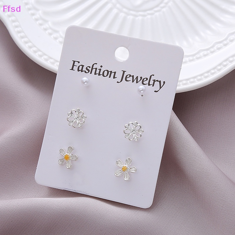 {Ffsd} Bộ Bông Tai Xỏ Hạt Ngọc Trai Pha Lê Hình Học Hiện Đại Thời Trang Hàn Quốc Cho Nữ * Giảm Giá Hot