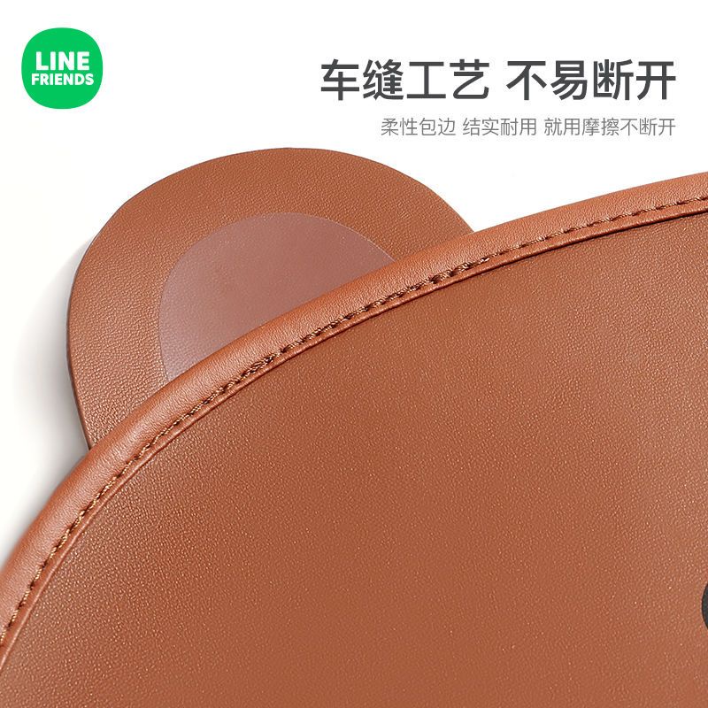 Line Friends Túi Đựng Đồ Dùng Treo Lưng Ghế Xe Hơi Tiện Dụng