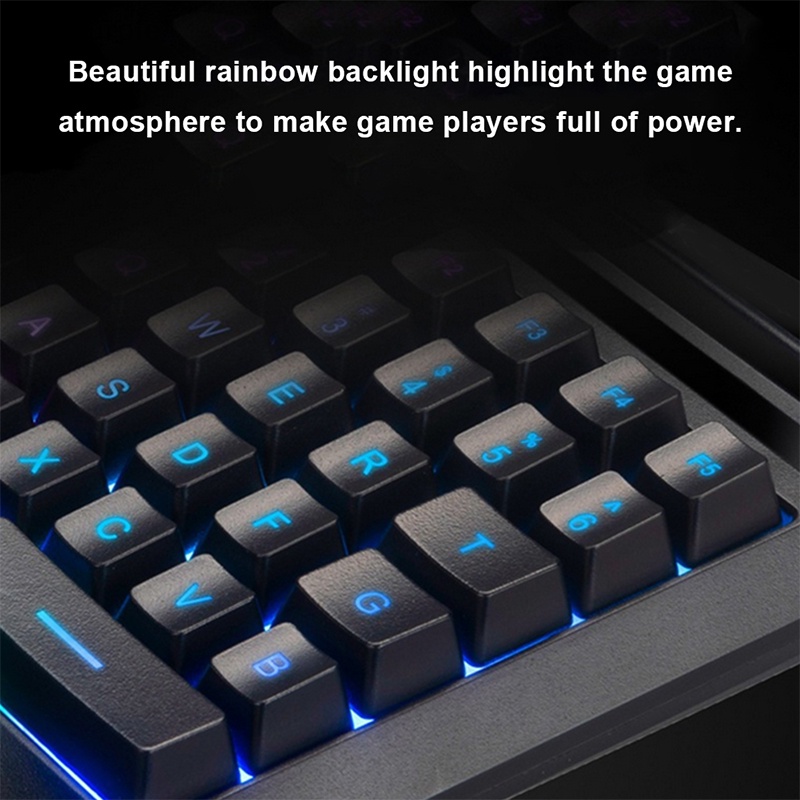 Bàn phím chơi game cơ học một tay Hispurple Bàn phím chơi game mini cầm tay có đèn nền RGB VN