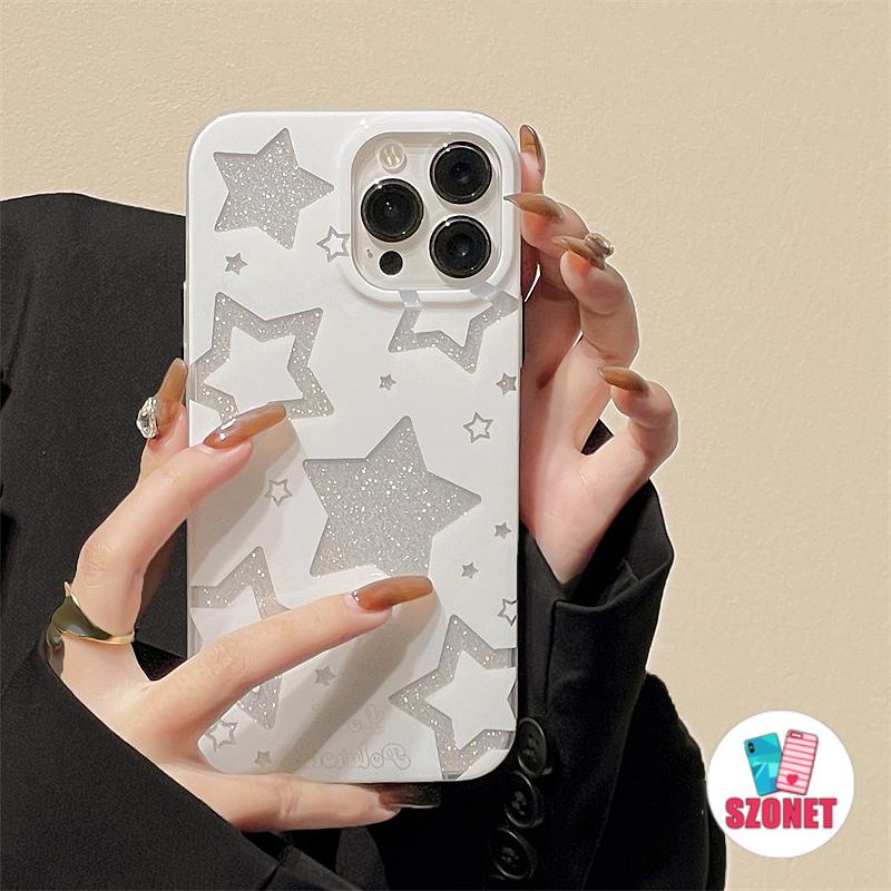 Ốp Điện Thoại Silicon Mềm Chống Sốc Chống Rơi Hình Ngôi Sao Lấp Lánh Cho iPhone 14 13 12 11 Pro Max 14 Plus