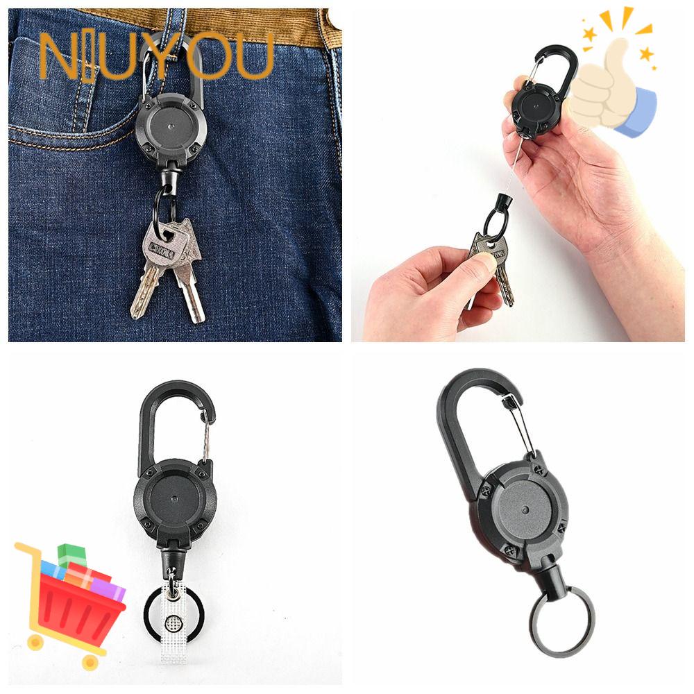 NIUYOU Móc Treo Chìa Khóa Có Thể Thu Gọn Tiện Dụng