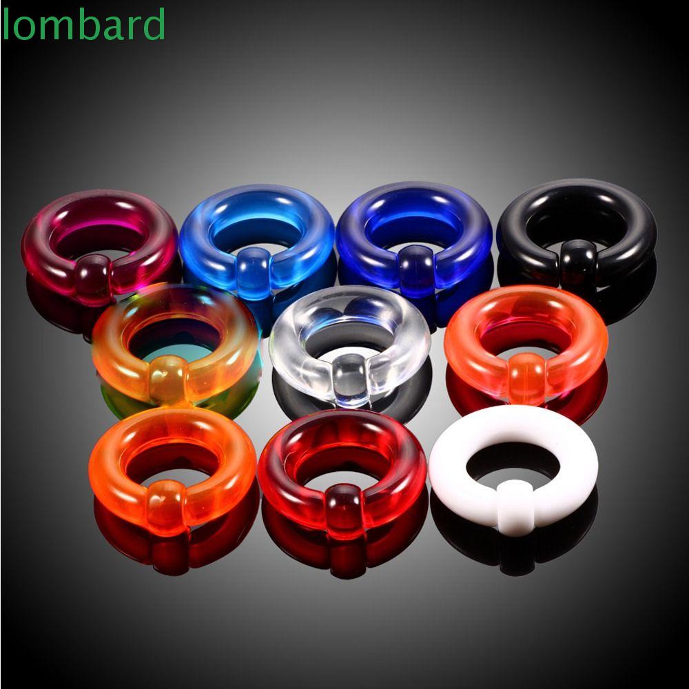 LOMBARD Khuyên Mũi Đính Hạt Nhiều Màu Sắc Đa Năng Phong Cách Hàn Quốc Cho Nữ