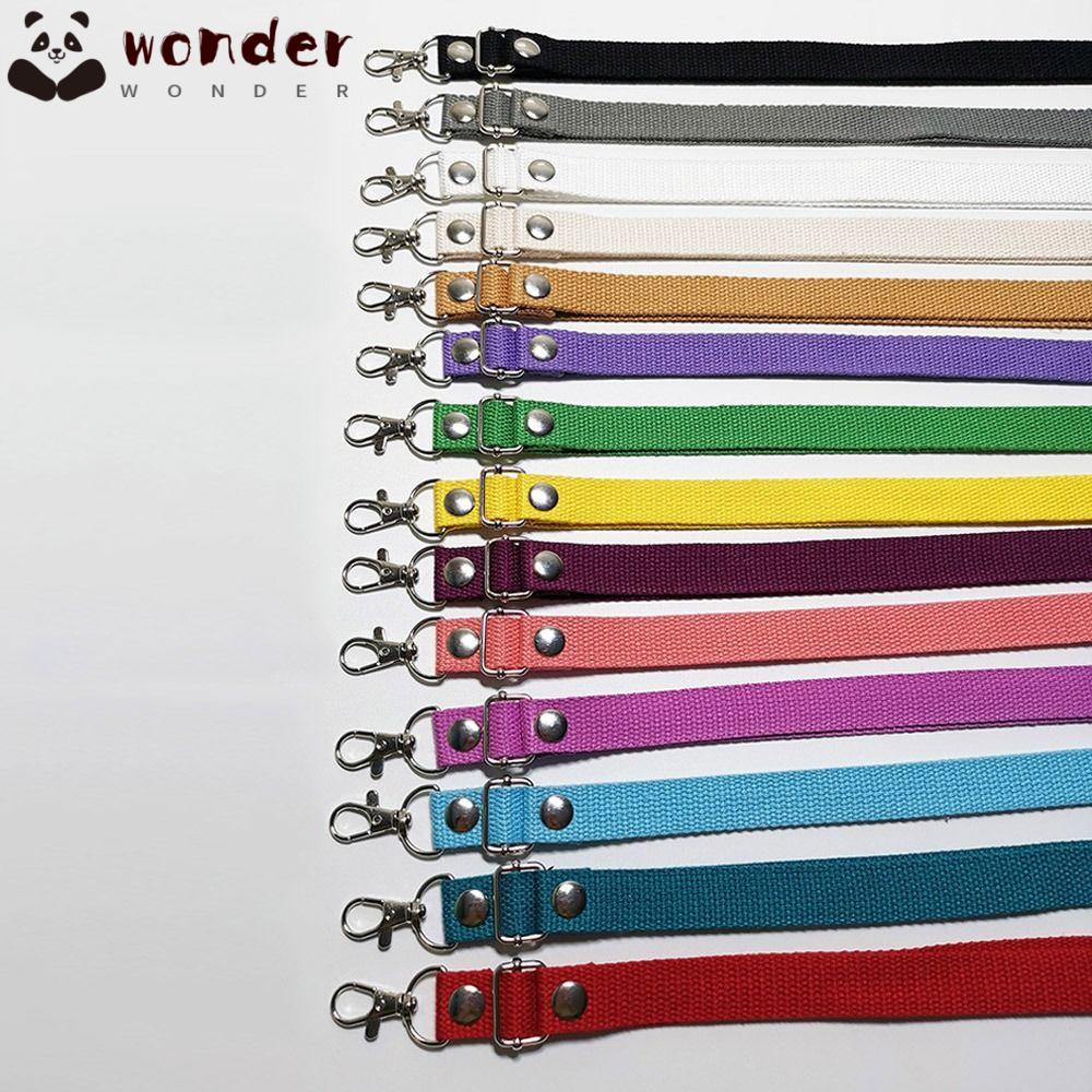 WONDER Dây Đeo Túi Xách / Đeo Chéo 130cm Bằng Vải Canvas Đính Đinh Tán Dễ Điều Chỉnh Thời Trang Cho Nữ