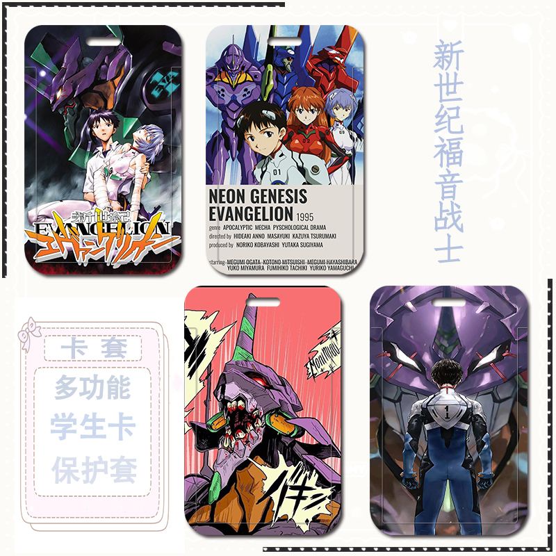 Ốp Điện Thoại Bằng Nhựa ABS Họa Tiết Hoạt Hình Anime Có Ngăn Đựng Thẻ ID Cho Học Sinh