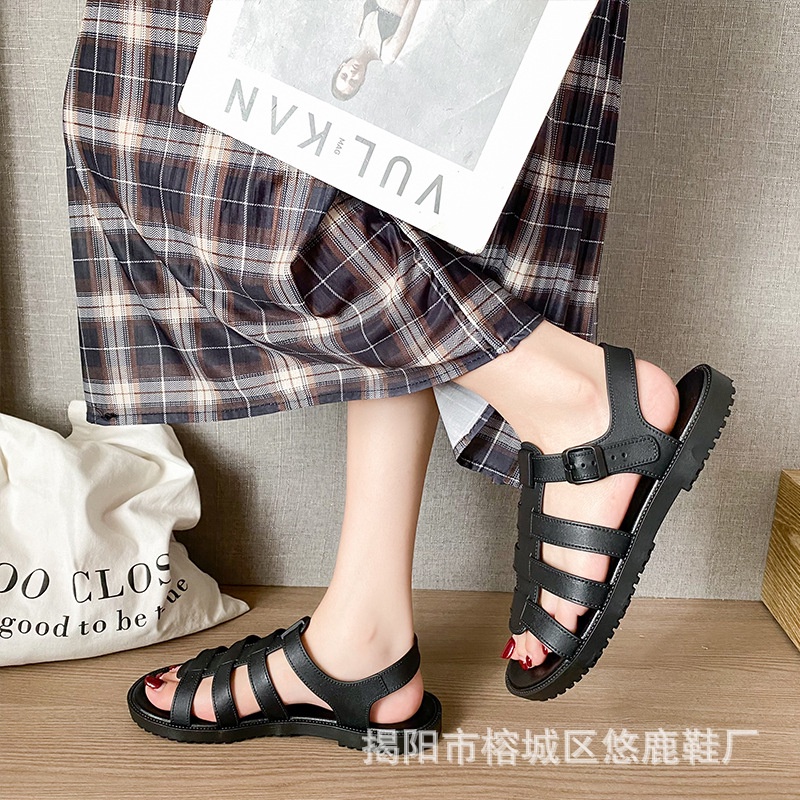 Xăng đan Đế Bằng Thời Trang Đi Biển Mùa Hè Cho Nữ