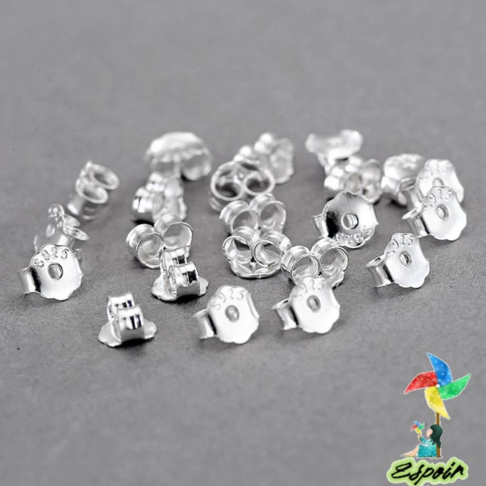 ESPO Set 100 Đôi Bông Tai Mạ Bạc