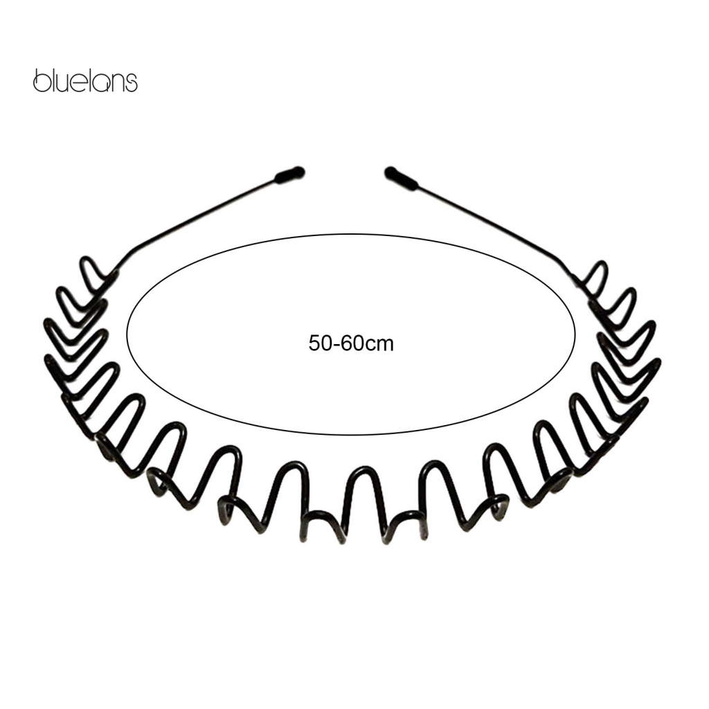 Bluelans Băng Đô Cài Tóc Thể Thao Màu Trơn Co Giãn Lượn Sóng Chống Trượt Linh Hoạt Dành Cho Nam Nữ