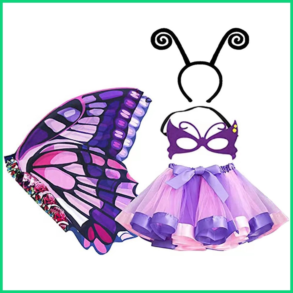 Bộ 4 Cánh Bướm Hóa Trang Cho Bé Gái