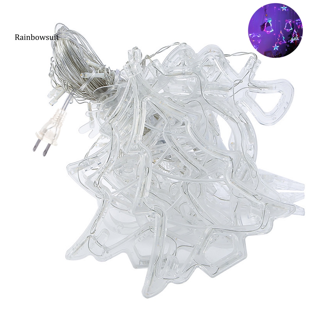 Rèm Cửa Chống Thấm Nước Có Đèn Hình Tuần Lộc Lãng Mạn Trang Trí Giáng Sinh