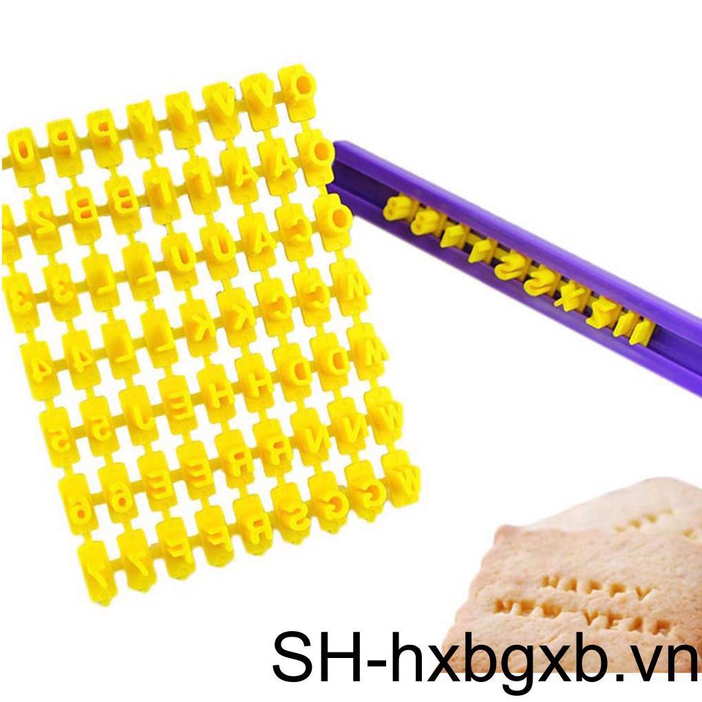 Khuôn Nhấn Chữ Trang Trí Bánh Quy Bằng Nhựa