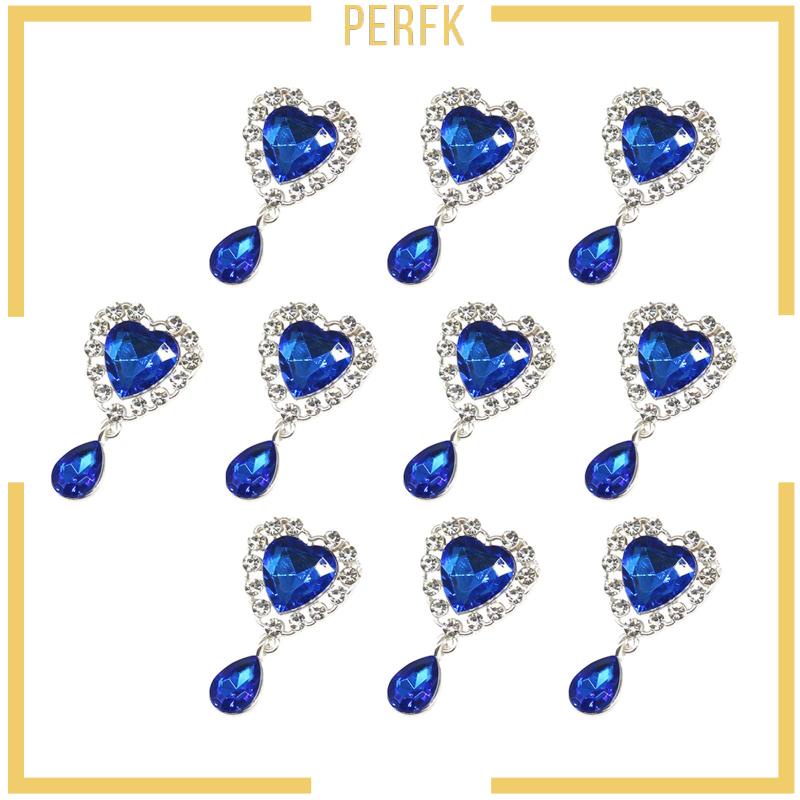 Set 10 / 10 Viên Đá Giả Kim Cương Mặt Phẳng Trang Trí Quần Áo DIY