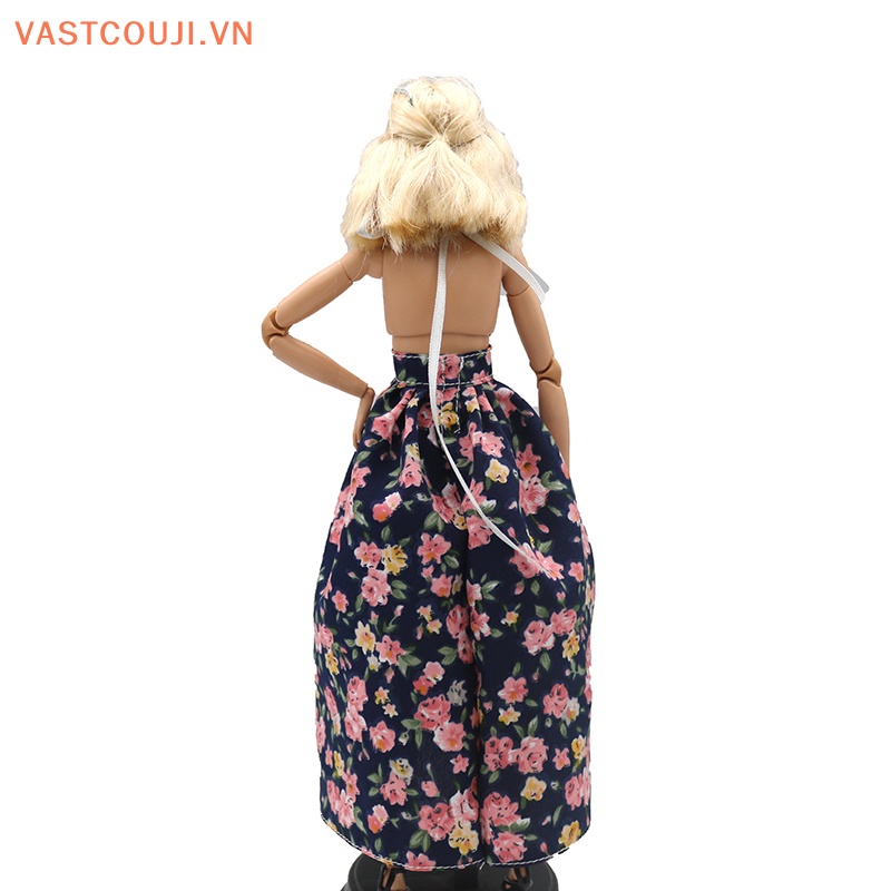1 Đầm Hai Dây Họa Tiết Hoa Xinh Xắn Cho Búp Bê VASTJI