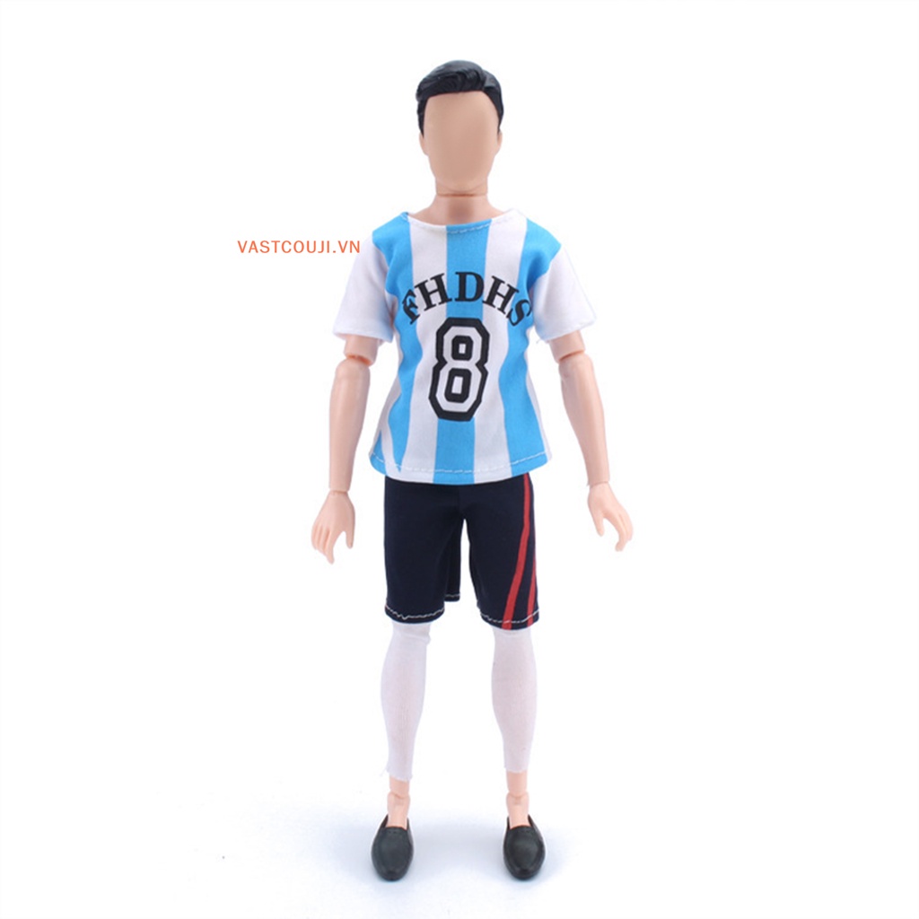 1 Bộ Đồ Đá Banh Ngắn Tay Thời Trang Cho Búp Bê VASTJI