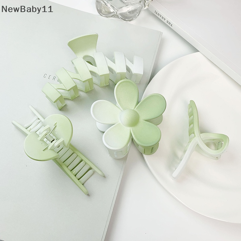 Kẹp Tóc Càng Cua Lớn Màu Xanh Lá Cây Thời Trang Mùa Hè Thanh Lịch Dành Cho Bạn Nữ