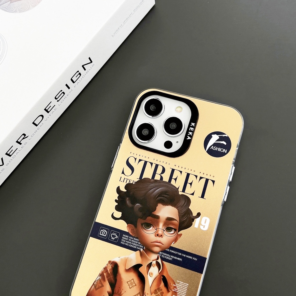 Ốp Điện Thoại tpu Silicon Mềm Trong Suốt Họa Tiết Thời Trang Hiện Đại Cho iPhone 14 13 12 PRO MAX 14 Plus