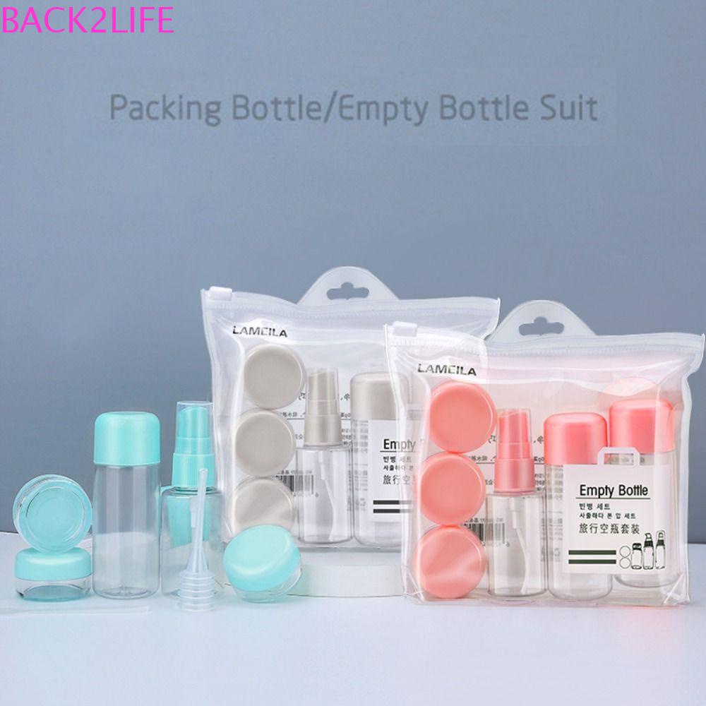 BACK2LIFE Bộ Chai Nhựa Trong Suốt Dùng Đựng Mỹ Phẩm Tiện Dụng Khi Đi Du Lịch
