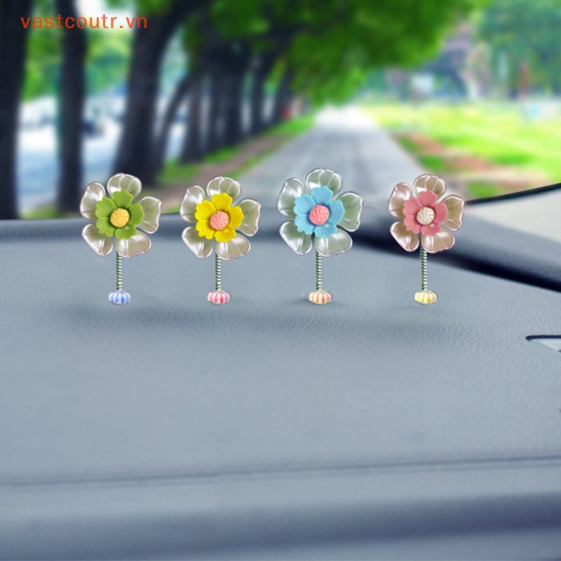 Hoa Lắc Đầu Mini Trang Trí Nội Thất Xe Hơi